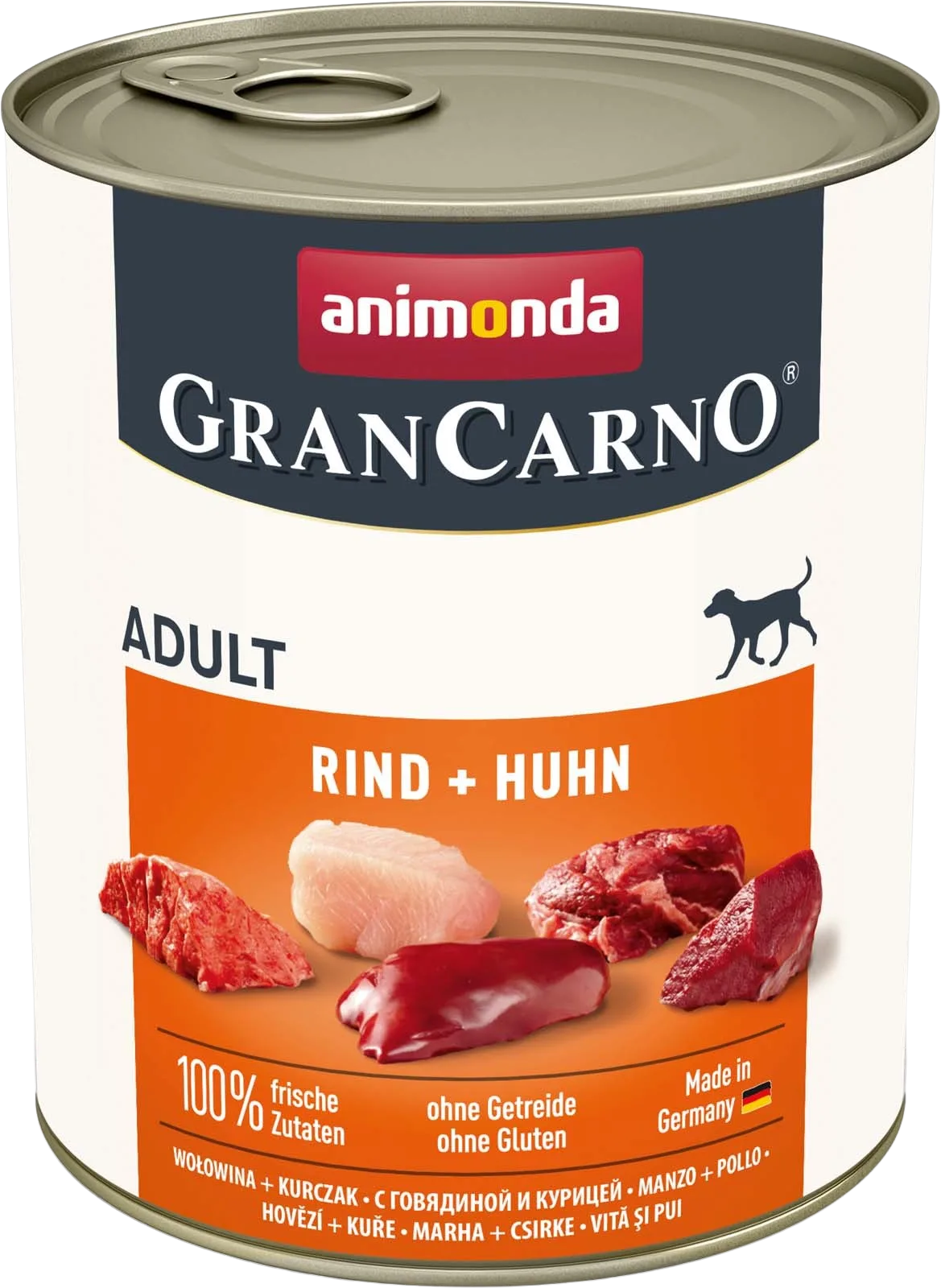 GranCarno Adult rund en kip, 800 g van Animonda – productfoto