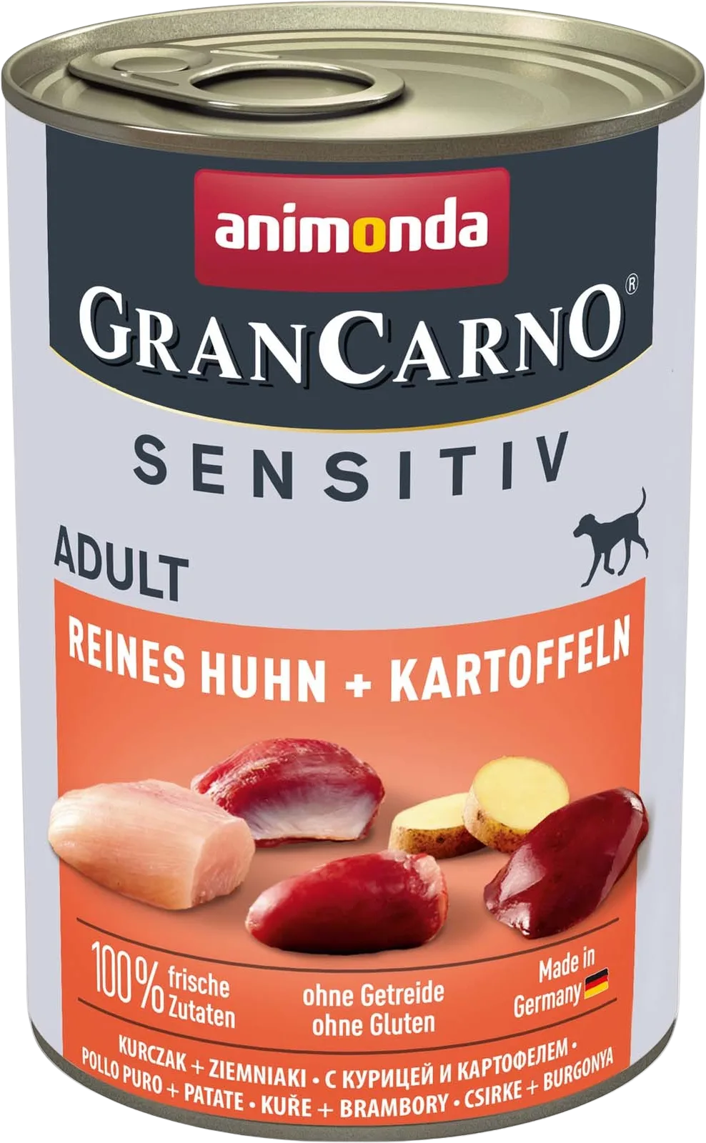 GranCarno Adult Sensitiv 400g - Reines Huhn und Kartoffel de Animonda – photo produit