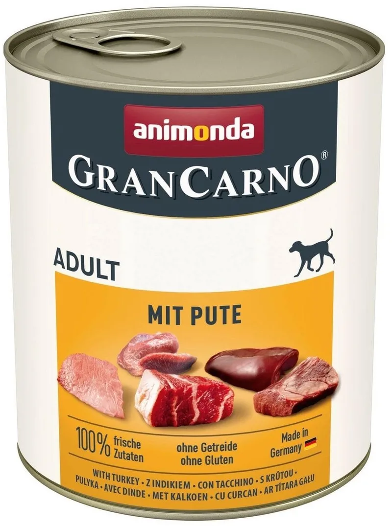 Grancarno Adult Avec Dinde Nourriture Humide Pour Chiens 800g de Animonda – photo produit