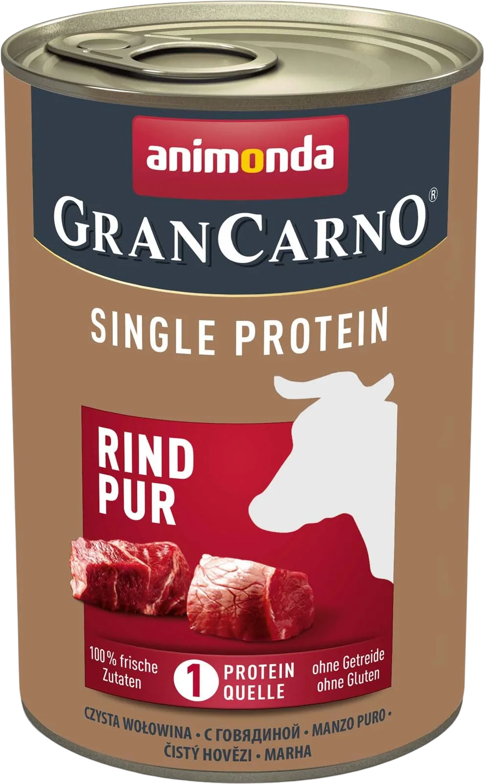 GranCarno Adult Single Protein 400g - Rind Pur by Animonda – product photo
