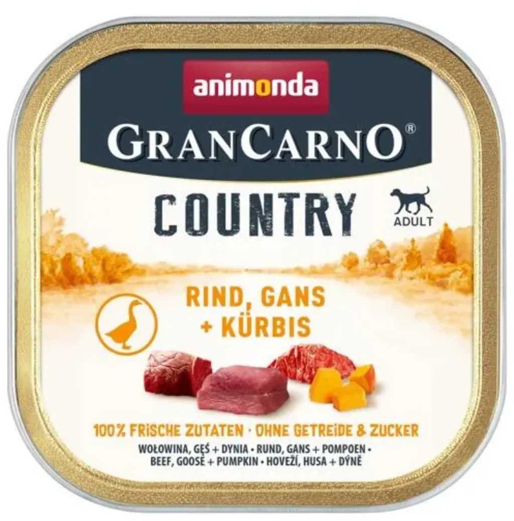 GranCarno Country Rind, Gans und Kürbis - 150 g von Animonda – Produktfoto