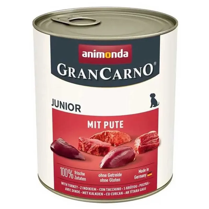 Grancarno Junior Turkey Nassfutter Für Hunde 800g von Animonda – Produktfoto