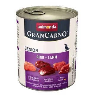 Grancarno Senior Beef Met Lam Natvoer Voor Honden 800g by Animonda – product photo 1 of 2