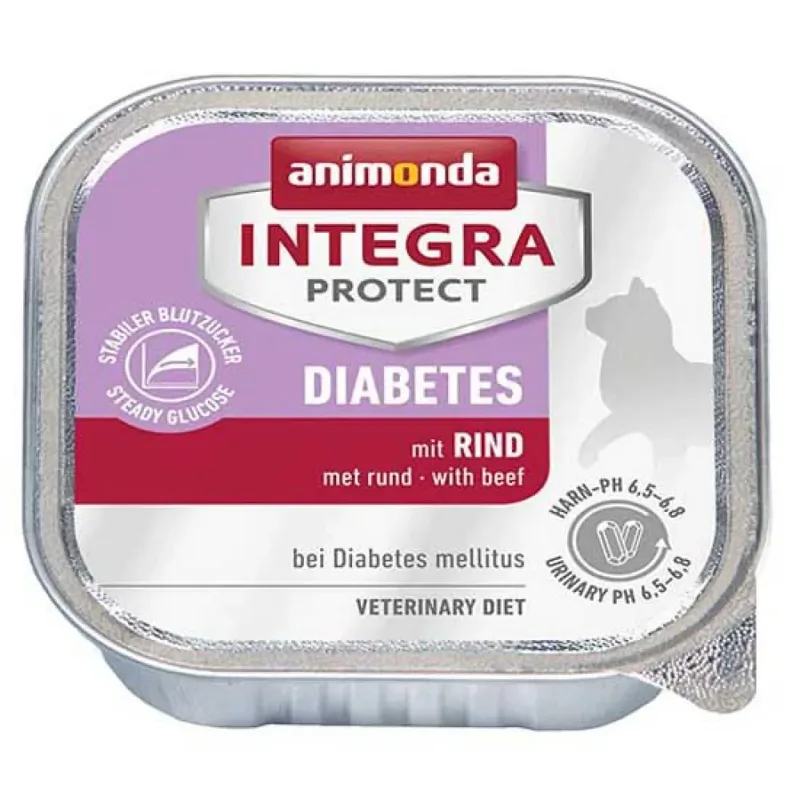 Integra Proctect Diabetes Beef 100g Nassfutter Für Katzen von Animonda – Produktfoto
