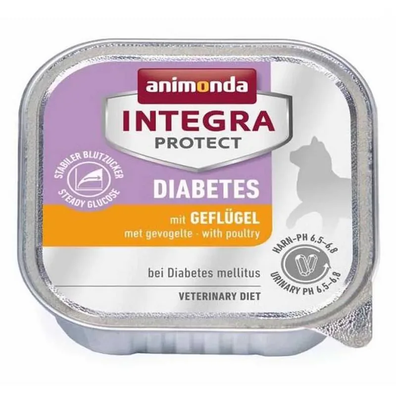 Nourriture Humide Pour Chats Integra Protect Diabetes Chicken 100g de Animonda – photo produit
