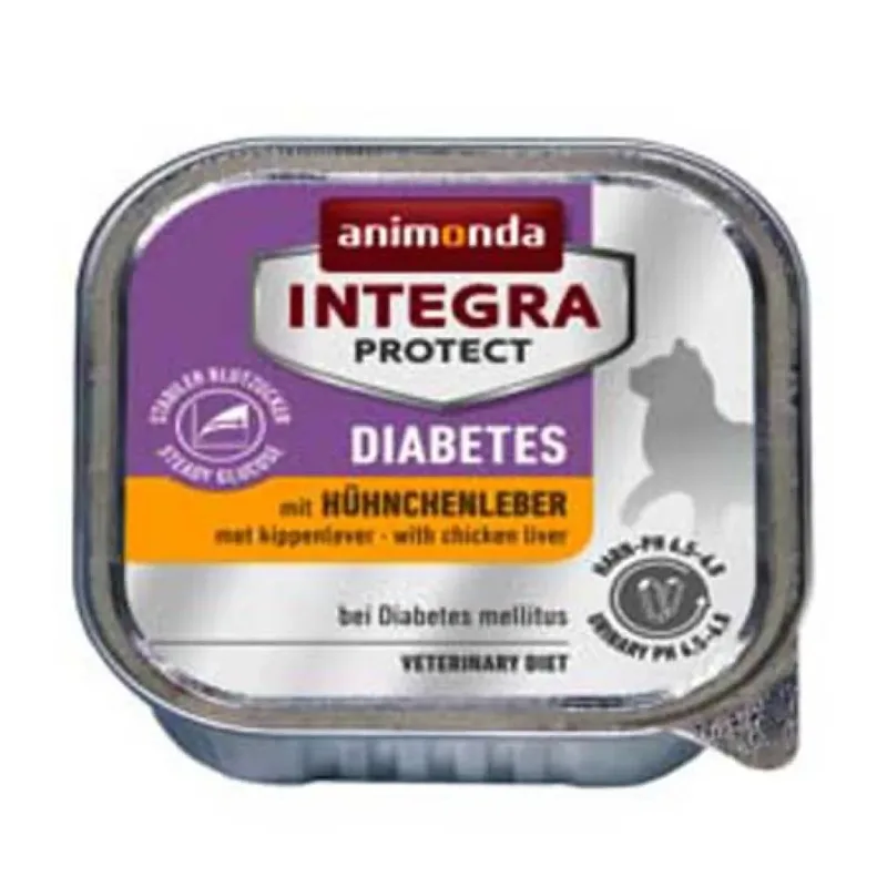 Nourriture Humide Pour Chats Integra Protect Diabetes Chicken Liver 100g de Animonda – photo produit