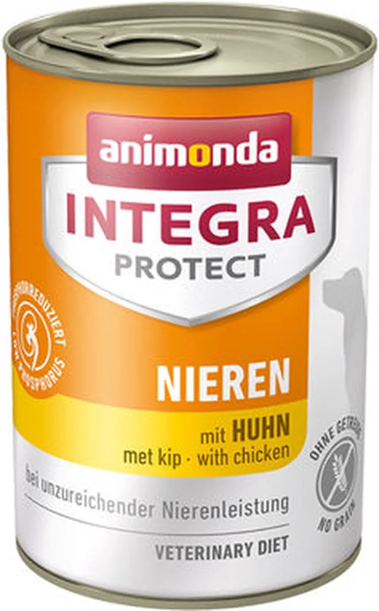 Integra Protect Dog Nieren - Kip - 6 x 400 g blikken van Animonda – productfoto