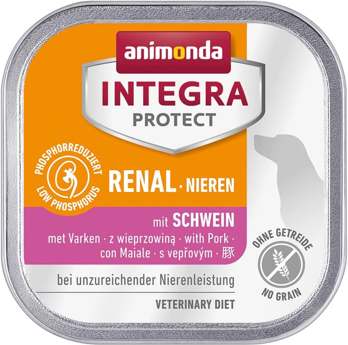 Integra Protect Dog Nieren - Varken - Kuipje - 11 x 150 g van Animonda – productfoto