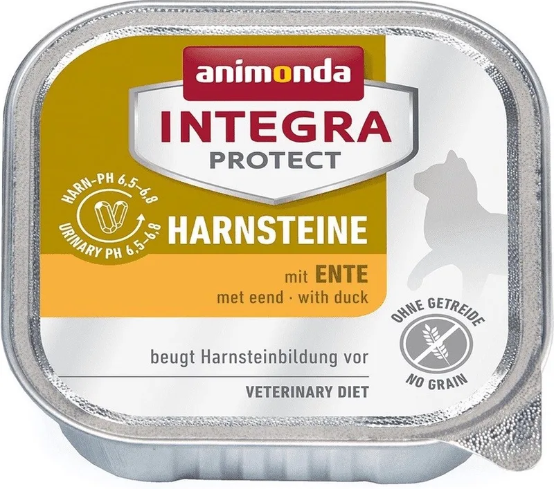 Integra Protect Harnsteine Eend - nat kattenvoer - 16 x 100g fra Animonda – produktbillede