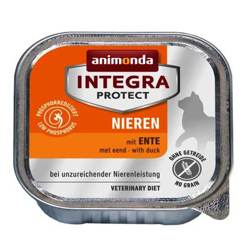 Integra Protect Nieren Natvoer Voor Katten Met Eend 100g fra Animonda – produktbillede