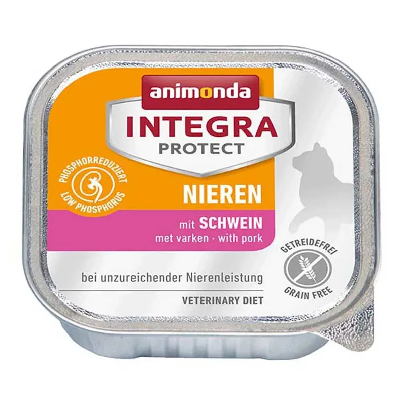 Integra Protect Nieren Varkensvlees Natvoer Voor Katten 100g fra Animonda – produktbillede