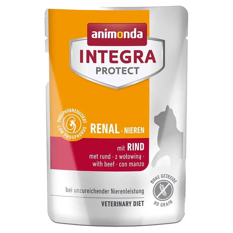 Integra Protect Renal Nieren Nassfutter Mit Rind Für Katzen 85g von Animonda – Produktfoto