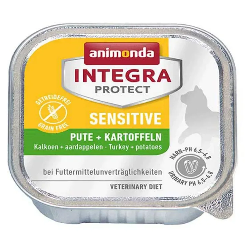 Integra Protect Sensitive Kalkoen Natvoer Voor Katten 100g by Animonda – product photo