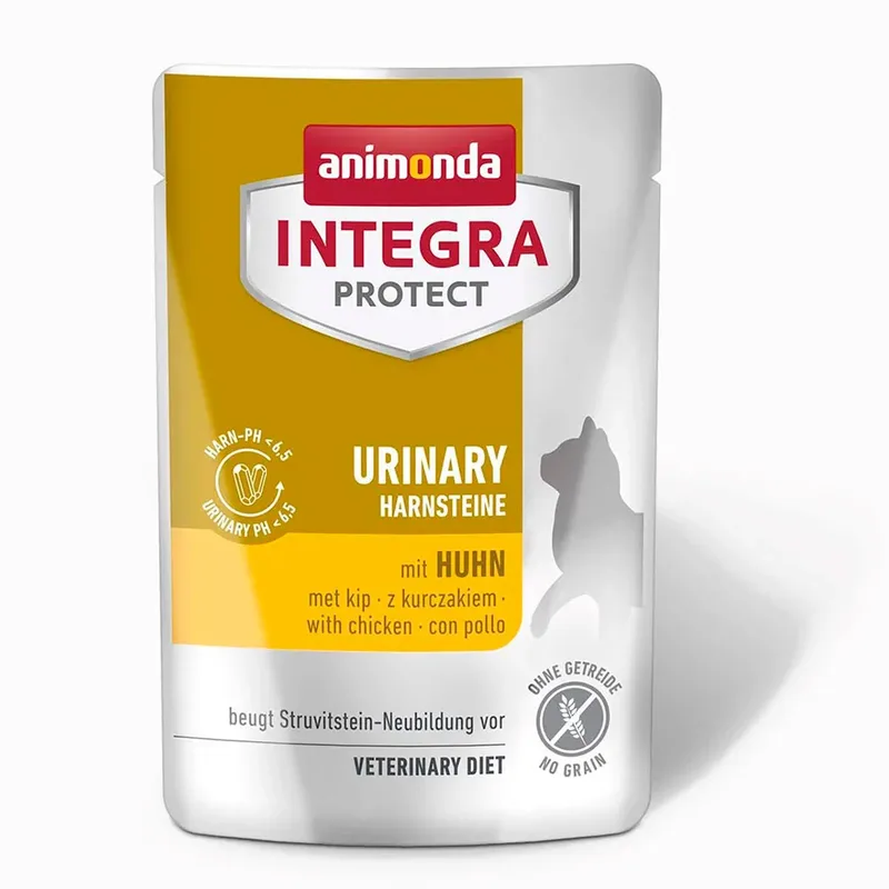 Integra Protect Urinary Struvit Mit Hühnchen 85 Nassfutter Für Katzen von Animonda – Produktfoto