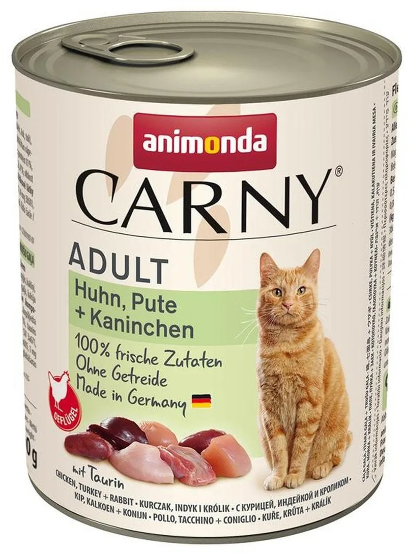 Kattenvoer Volwassen 6x800g - Kip, Kalkoen + Konijn de Animonda – photo produit