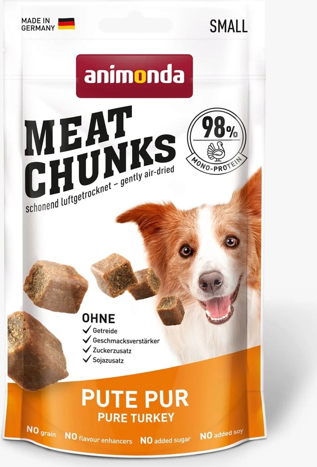 Meat Chunks Adult Pur Frischebeutel 60g - Pute Pur by Animonda – product photo