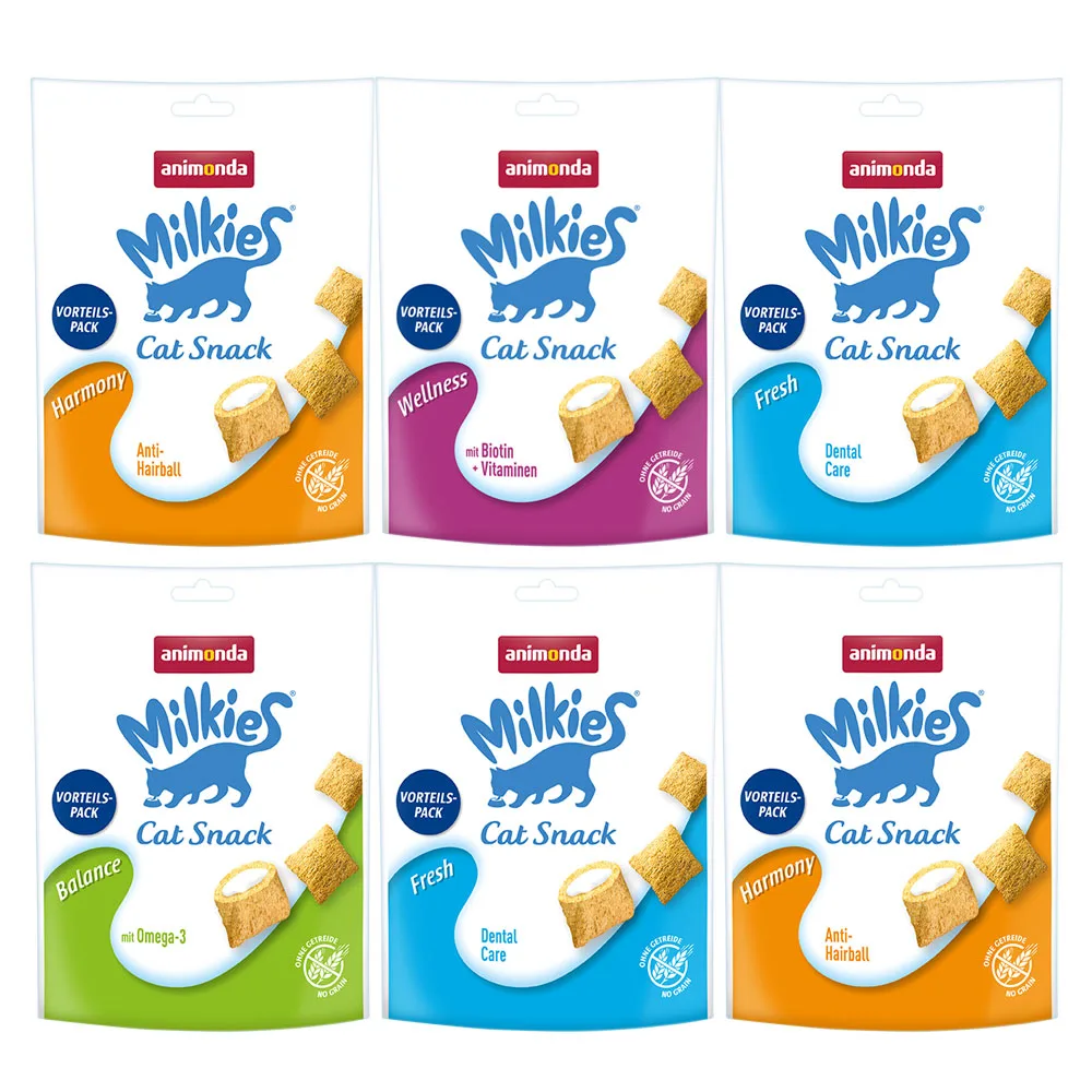 Milkies Mixpakket Kattenvoer - 6 x 120 g (4 Soorten) van Animonda – productfoto