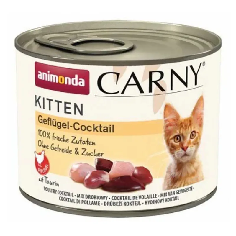 Nassfutter Für Katzen Mit Hühnchen Pute Und Geflügel 200g von Animonda – Produktfoto
