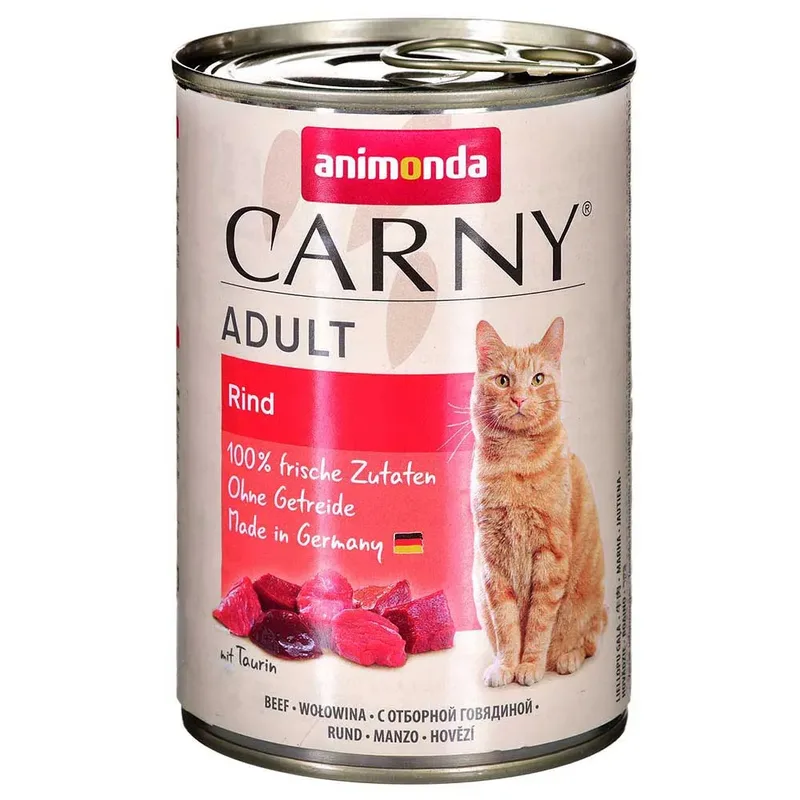 Natvoer Voor Volwassen Katten Met Rundvlees 400g by Animonda – product photo