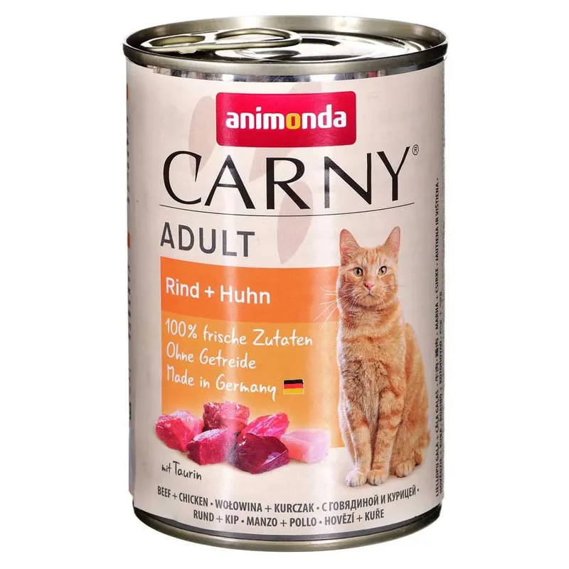 Nourriture Humide Pour Chats Adultes Au Bœuf Et Au Poulet 400g de Animonda – photo produit