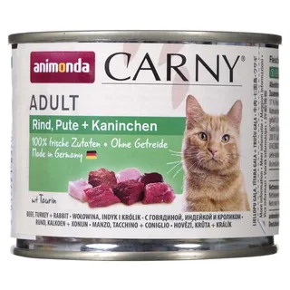 Nourriture Humide Pour Chats Adultes Au Bœuf à La Dinde Au Lapin Et Au Veau 200g de Animonda – photo produit 1 sur 2