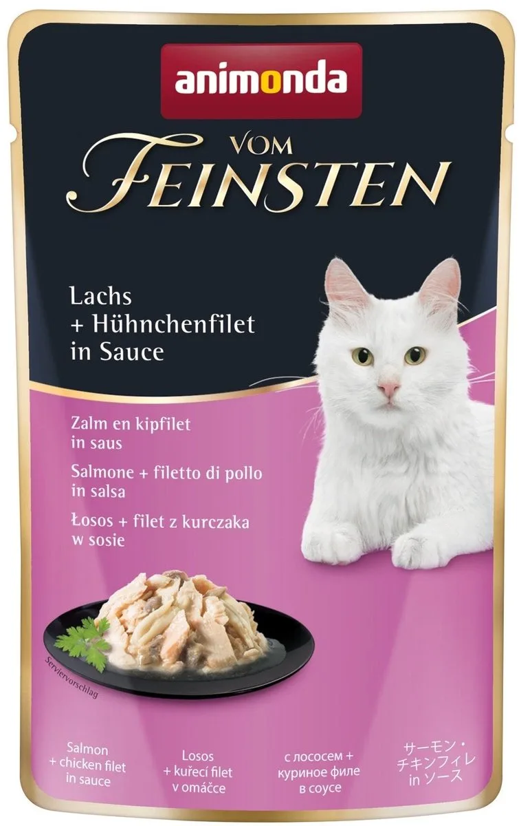 Vom Feinsten 18x50gP - Zalm & kipfilet de Animonda – photo produit