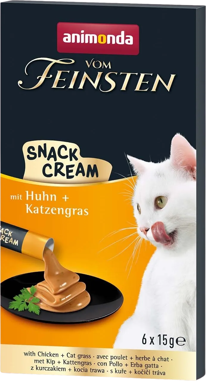 Vom Feinsten Adult Creme mit Huhn und Katzengras - 90 g fra Animonda – produktbillede