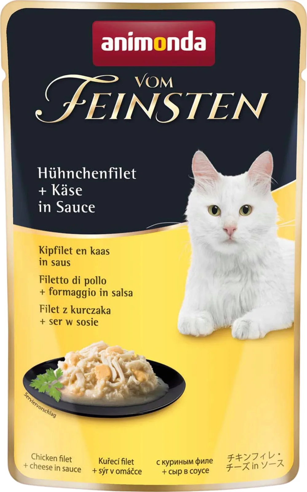 Vom Feinsten Adult pouch 50g, kip en kaas van Animonda – productfoto