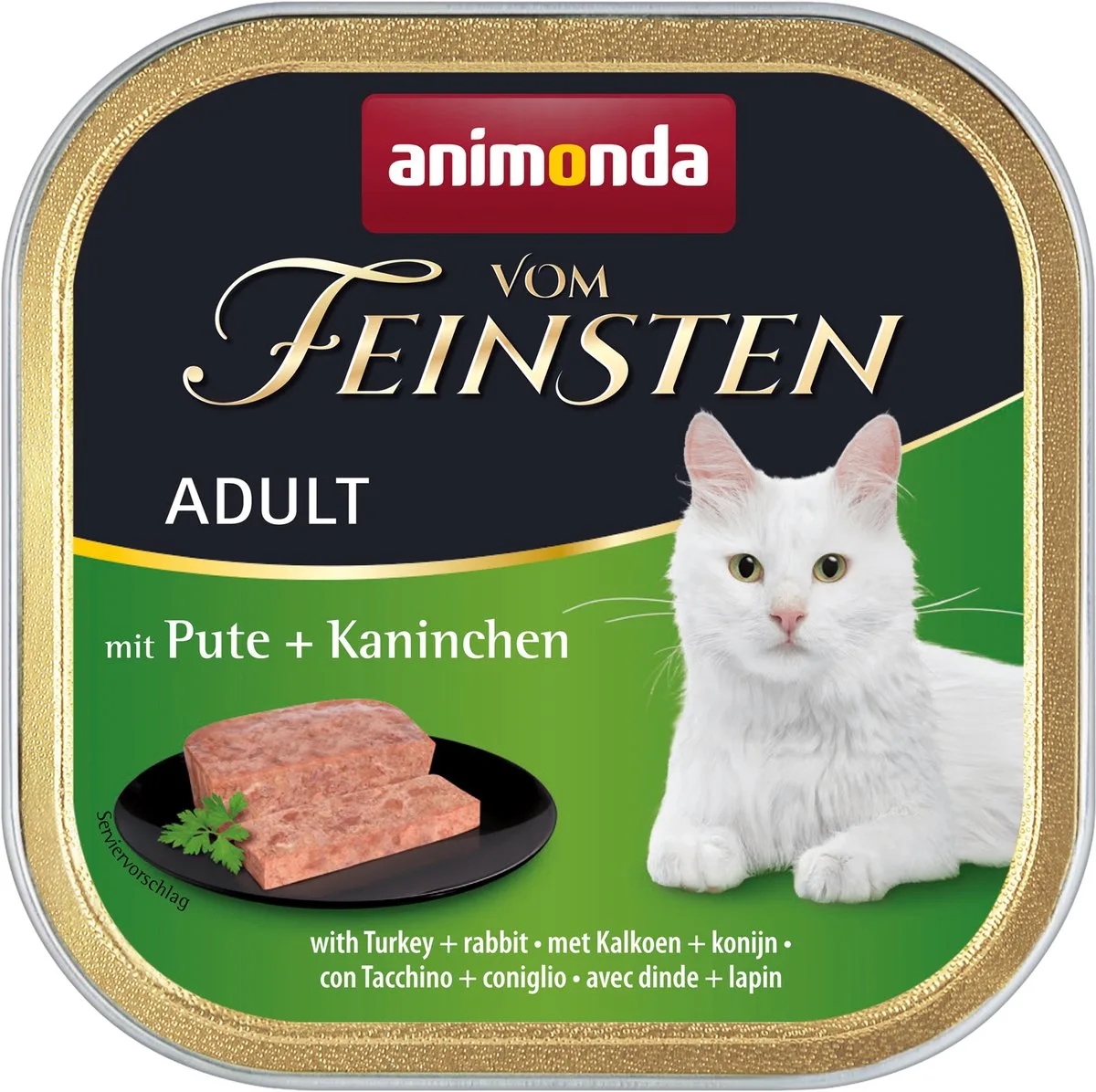 Vom Feinsten Adult Kalkoen + Konijn - 32 x 100g van Animonda – productfoto