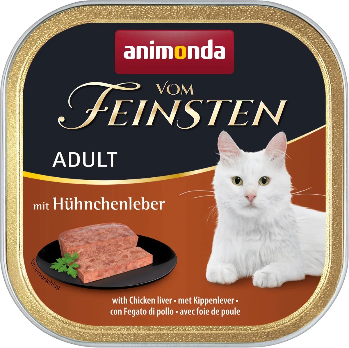 Vom Feinsten Adult Kippenlever - 32 x 100 g de Animonda – photo produit