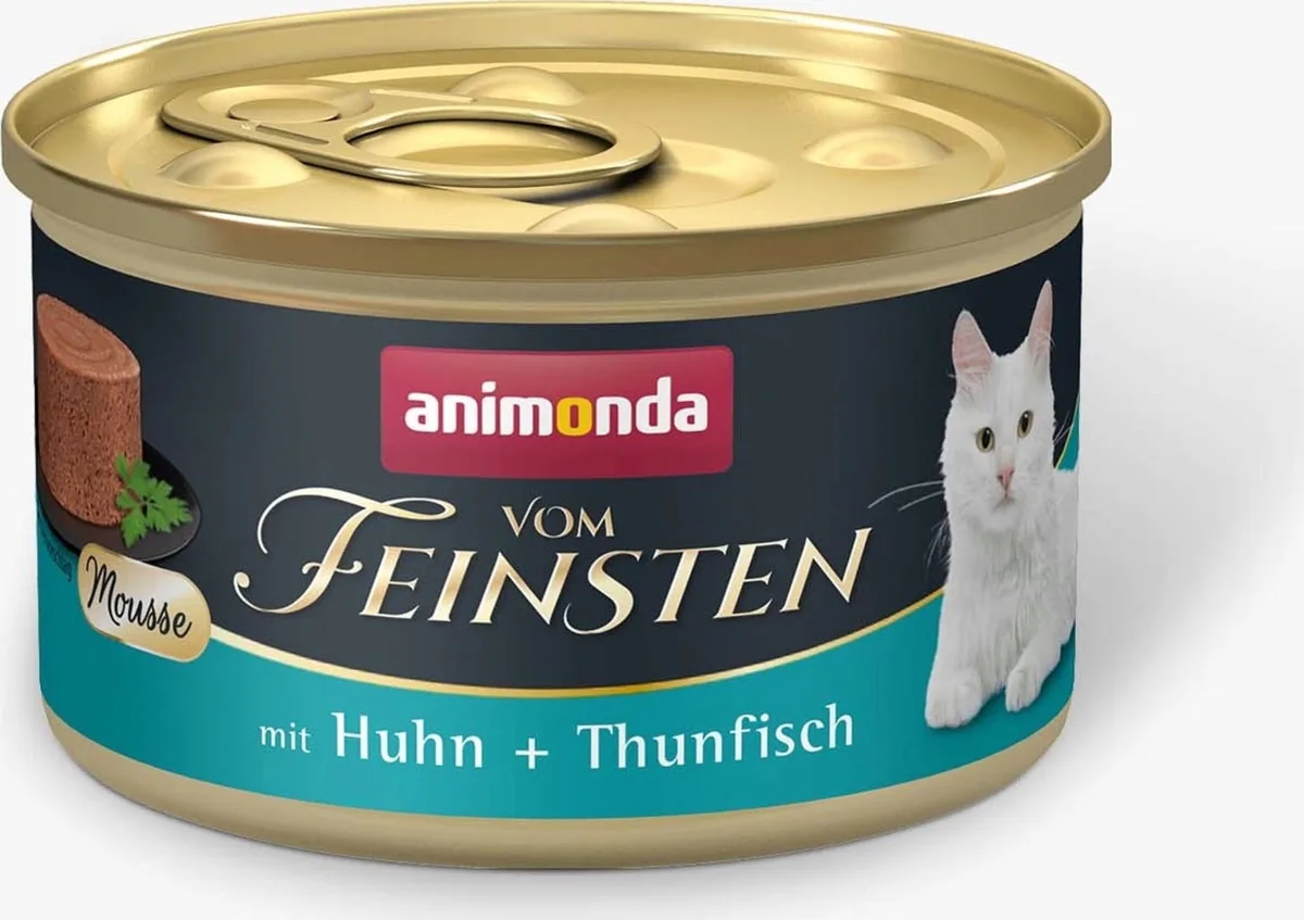 Vom Feinsten Adult Mousse Dose 85g - Huhn und Thunfisch von Animonda – Produktfoto