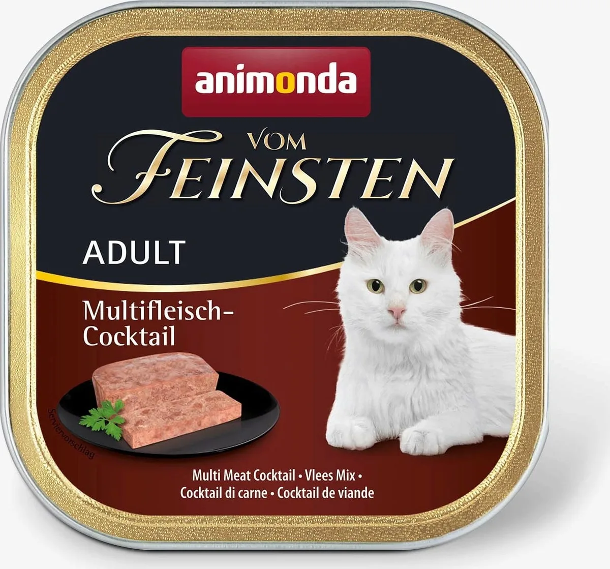 Vom Feinsten Adult Schale 100g - Fleisch-Cocktail von Animonda – Produktfoto