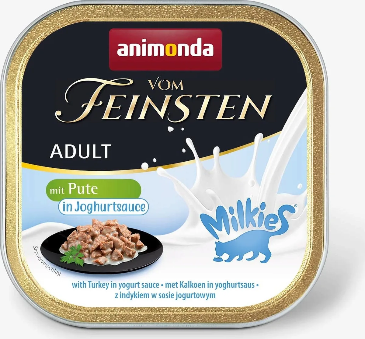 Vom Feinsten Adult Schale 100g - Pute in Jogurtsauce von Animonda – Produktfoto
