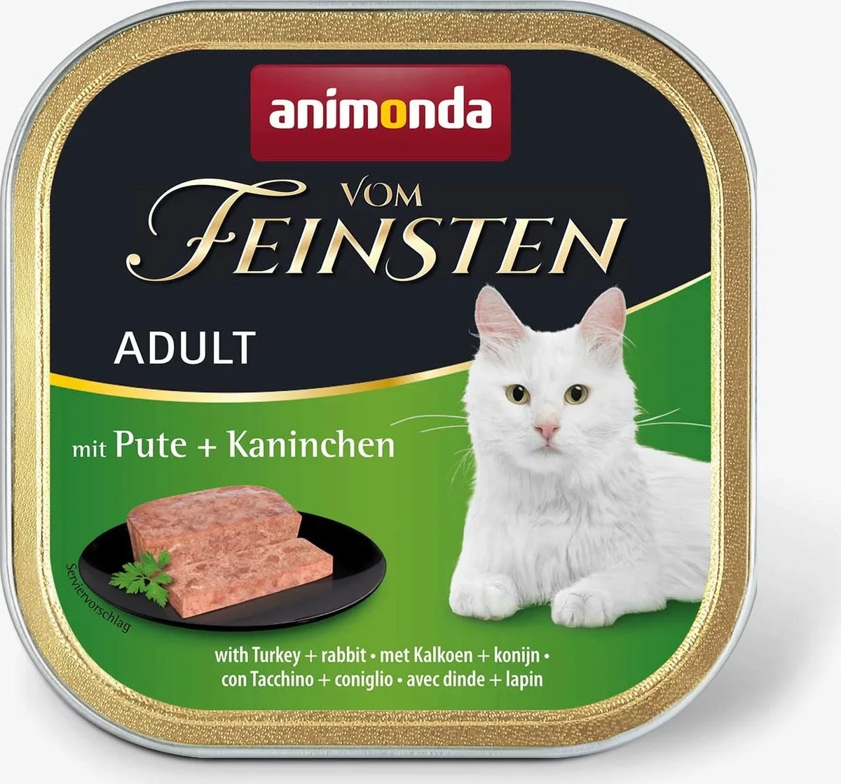 Vom Feinsten Adult Schale 100g - Pute und Kaninchen von Animonda – Produktfoto