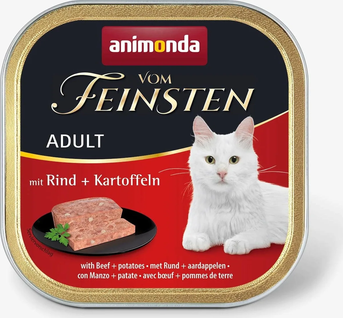Vom Feinsten Adult Schale 100g - Rind und Kartoffel by Animonda – product photo
