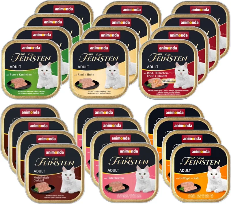 Vom Feinsten Classic - Katten natvoer - Mix smaken - 24x100g by Animonda – product photo