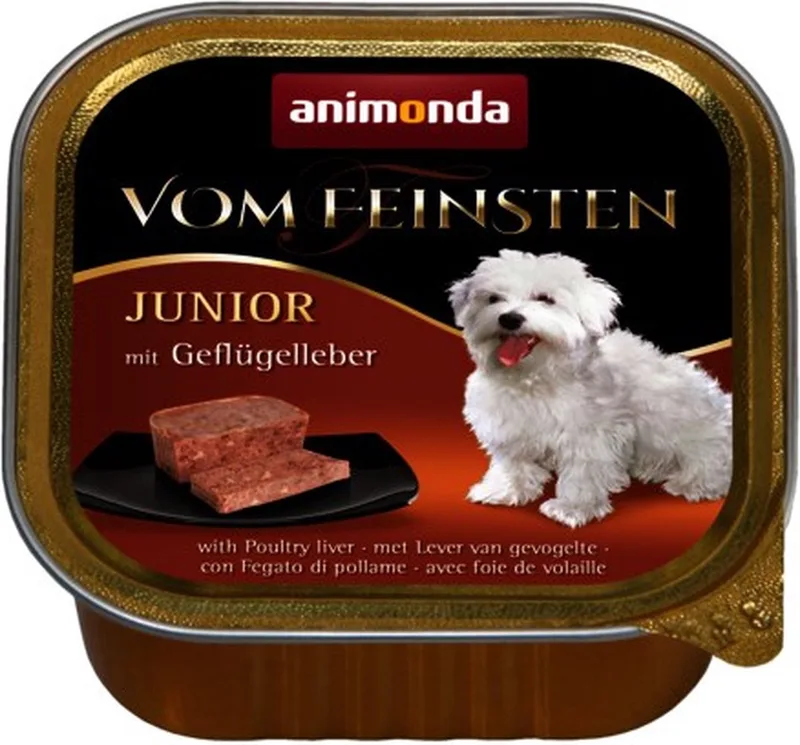 Vom Feinsten Junior - Hondenvoer - Kip Lever - 150g - Voedzaam von Animonda – Produktfoto