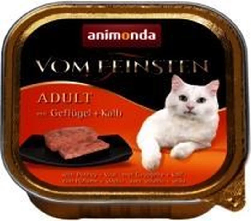 Vom Feinsten - Katten natvoer - 32x100g - Drie smaak - Taurine von Animonda – Produktfoto
