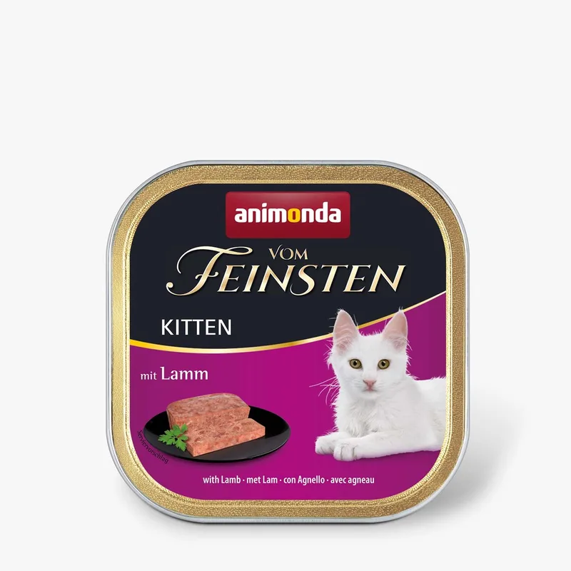 Vom Feinsten Kitten Serie - Natvoer voor Kittens - Lamsvlees - 32x100g de Animonda – photo produit