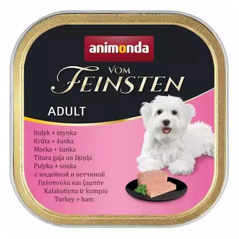 Vom Feinsten Light Lunch Kalkoen Ham Natvoer Voor Honden 150g by Animonda – product photo