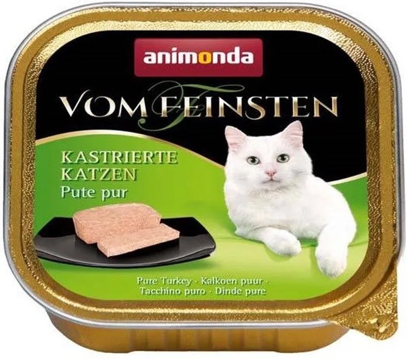 Vom Feinsten Mildes Menü - Natvoer Kat - Pute Pur (Pure Kalkoen) - 32 x 100g de Animonda – photo produit