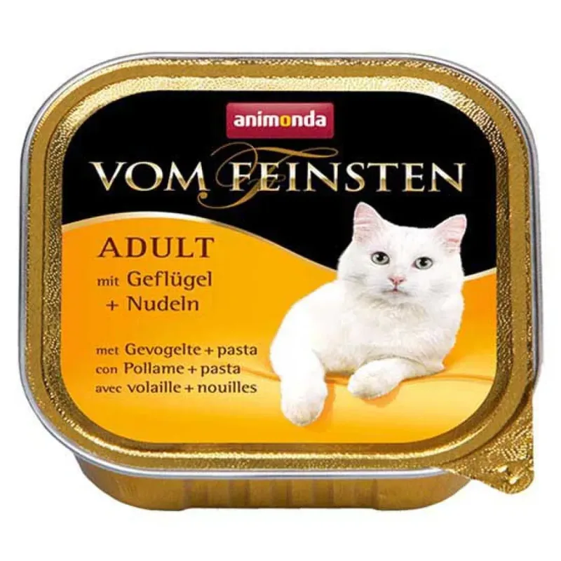 Vom Feinsten Nassfutter Für Katzen Mit Nudeln Und Geflügel 100g von Animonda – Produktfoto