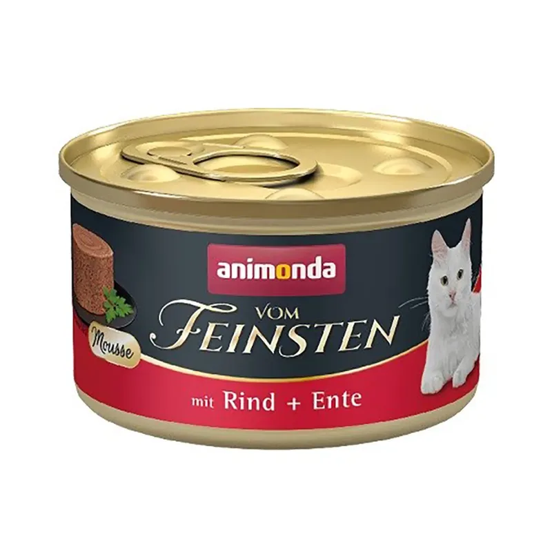 Vom Feinsten Nassfutter Für Katzen Mit Rind Und Ente 85g von Animonda – Produktfoto