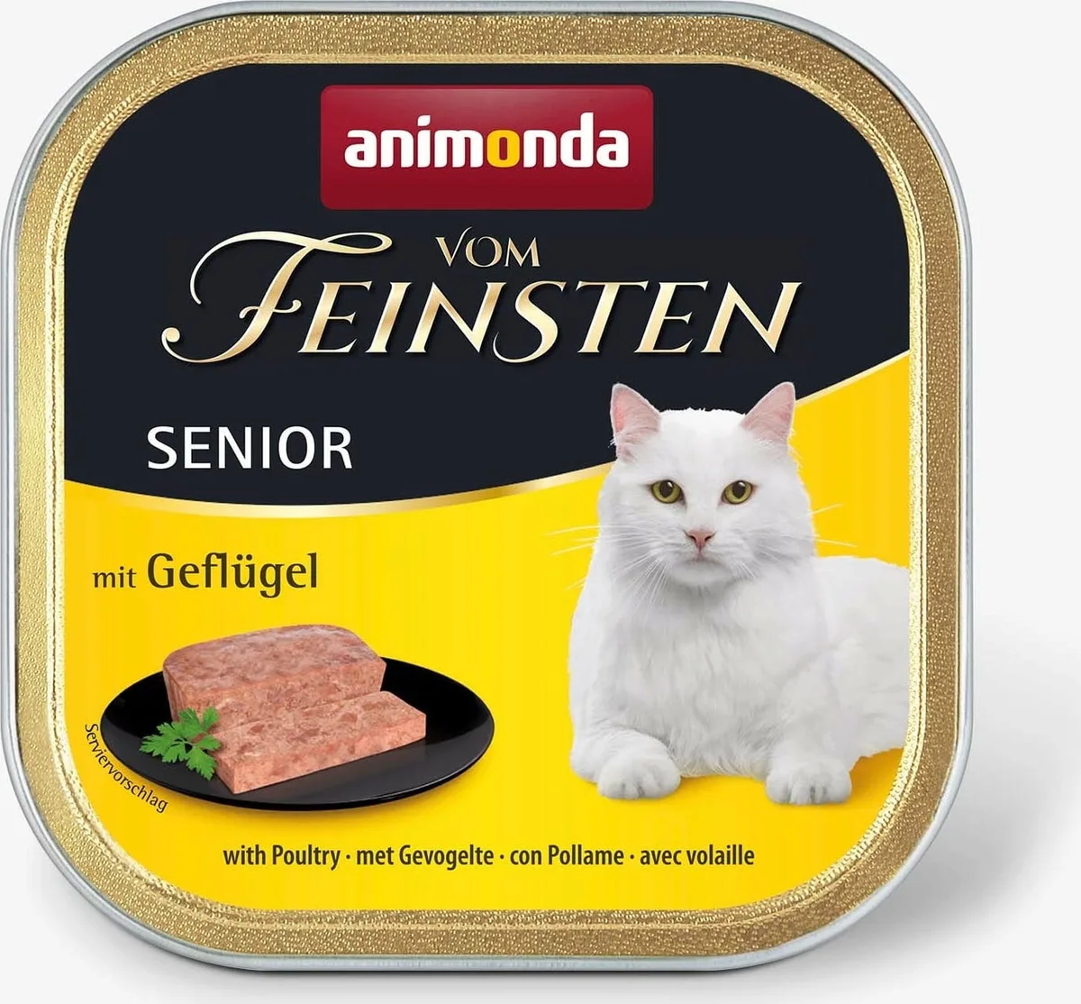 Vom Feinsten Senior Schale 100g - Geflügel von Animonda – Produktfoto