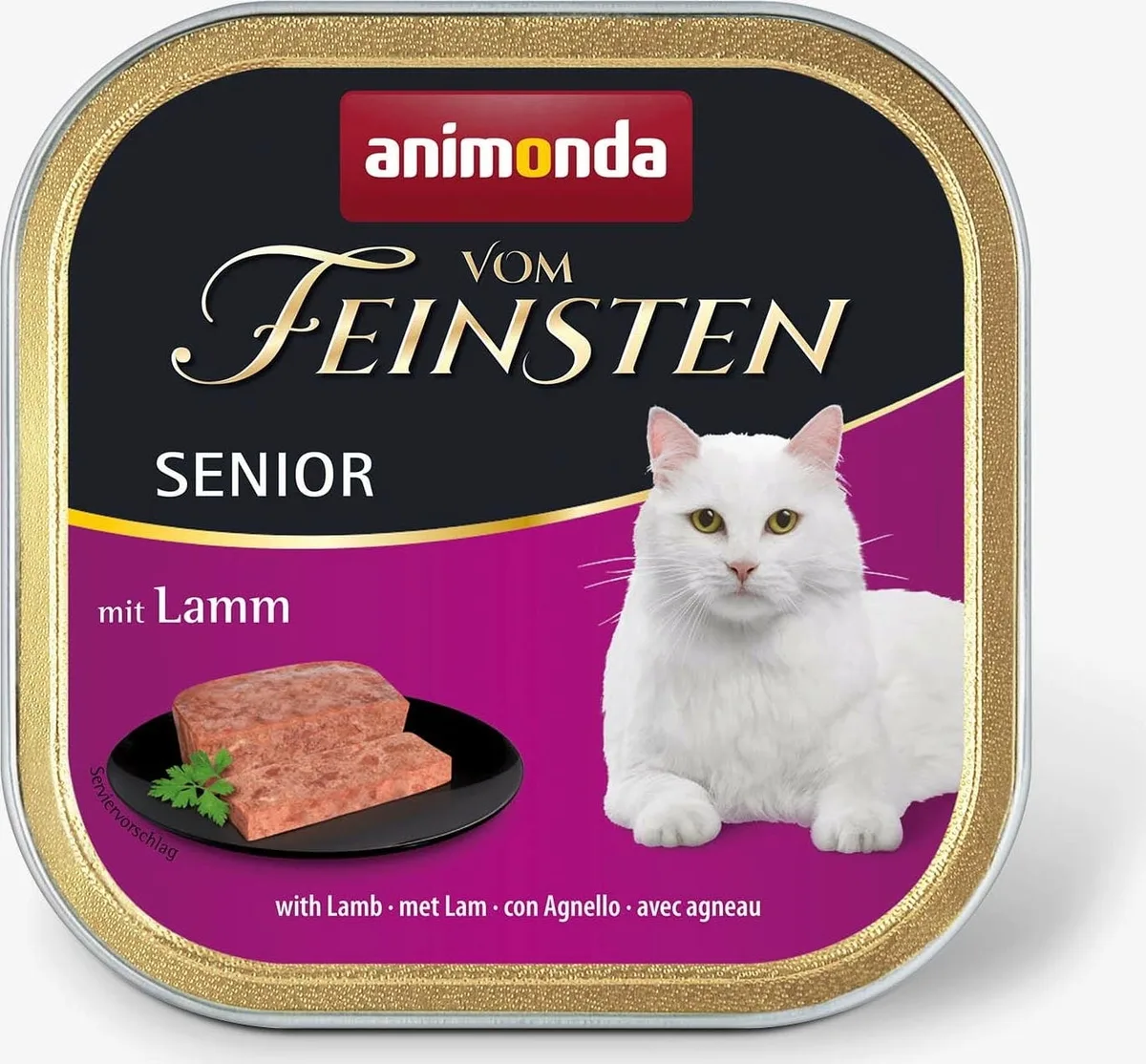Vom Feinsten Senior Schale 100g - Lamm von Animonda – Produktfoto