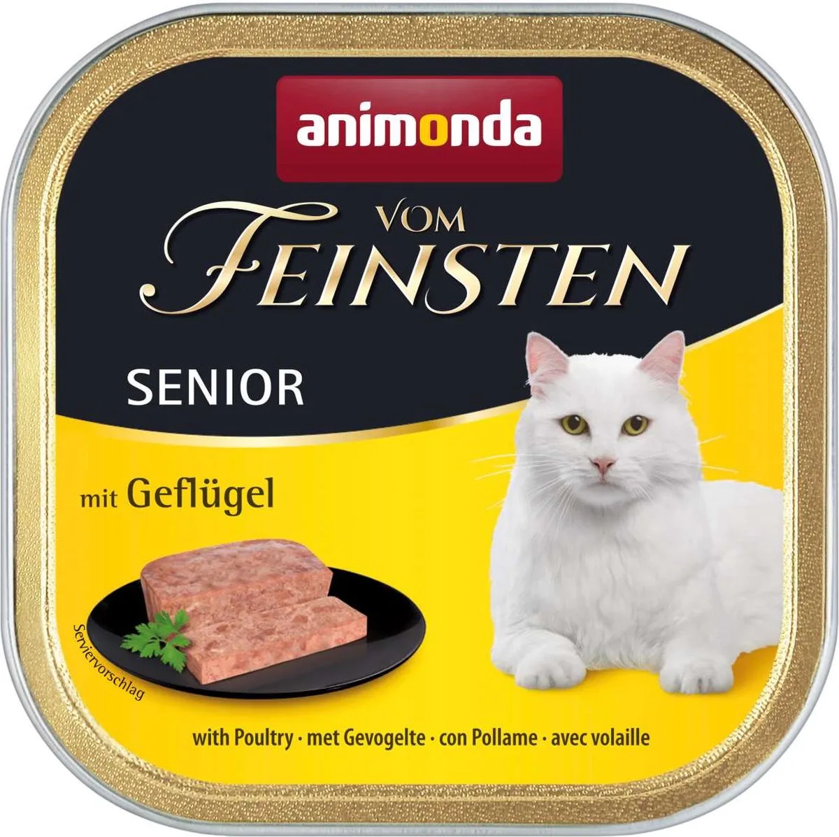von Feinsten Senior kat Met gevogelte 32 x 100 gram von Animonda – Produktfoto