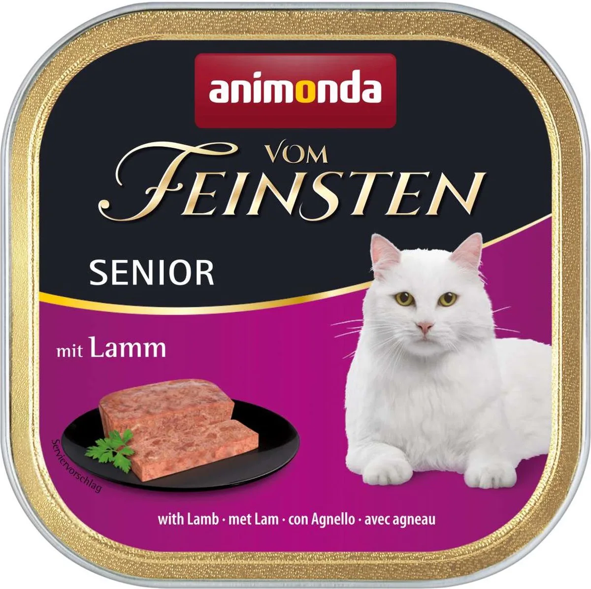 von Feinsten Senior kat Met Lam 30 x 100 gram von Animonda – Produktfoto