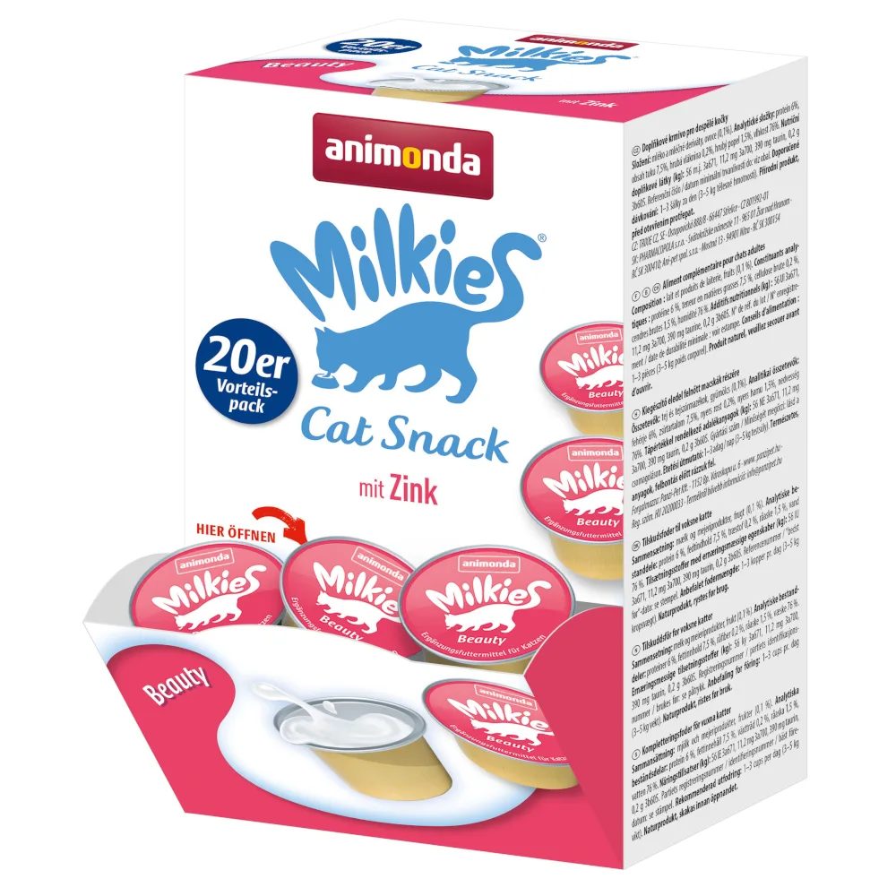 Voordeelpakket: 60x15g Beauty Multipack animonda Milkies kattensnacks by Animonda – product photo
