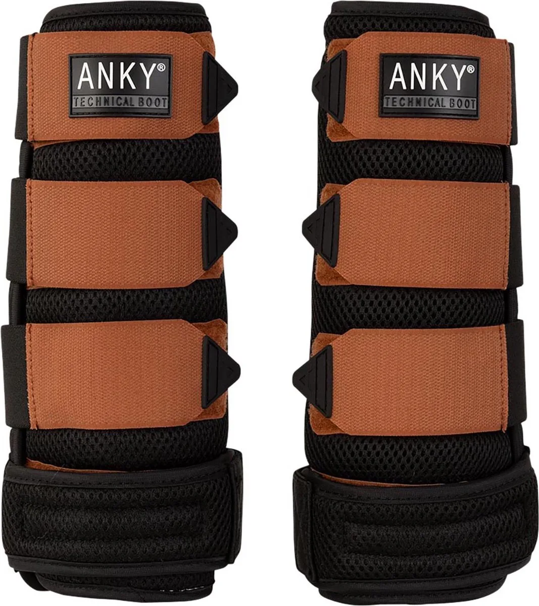 Beenbeschermers Anky 3d Mesh de Anky en Zwart-oranje – photo produit