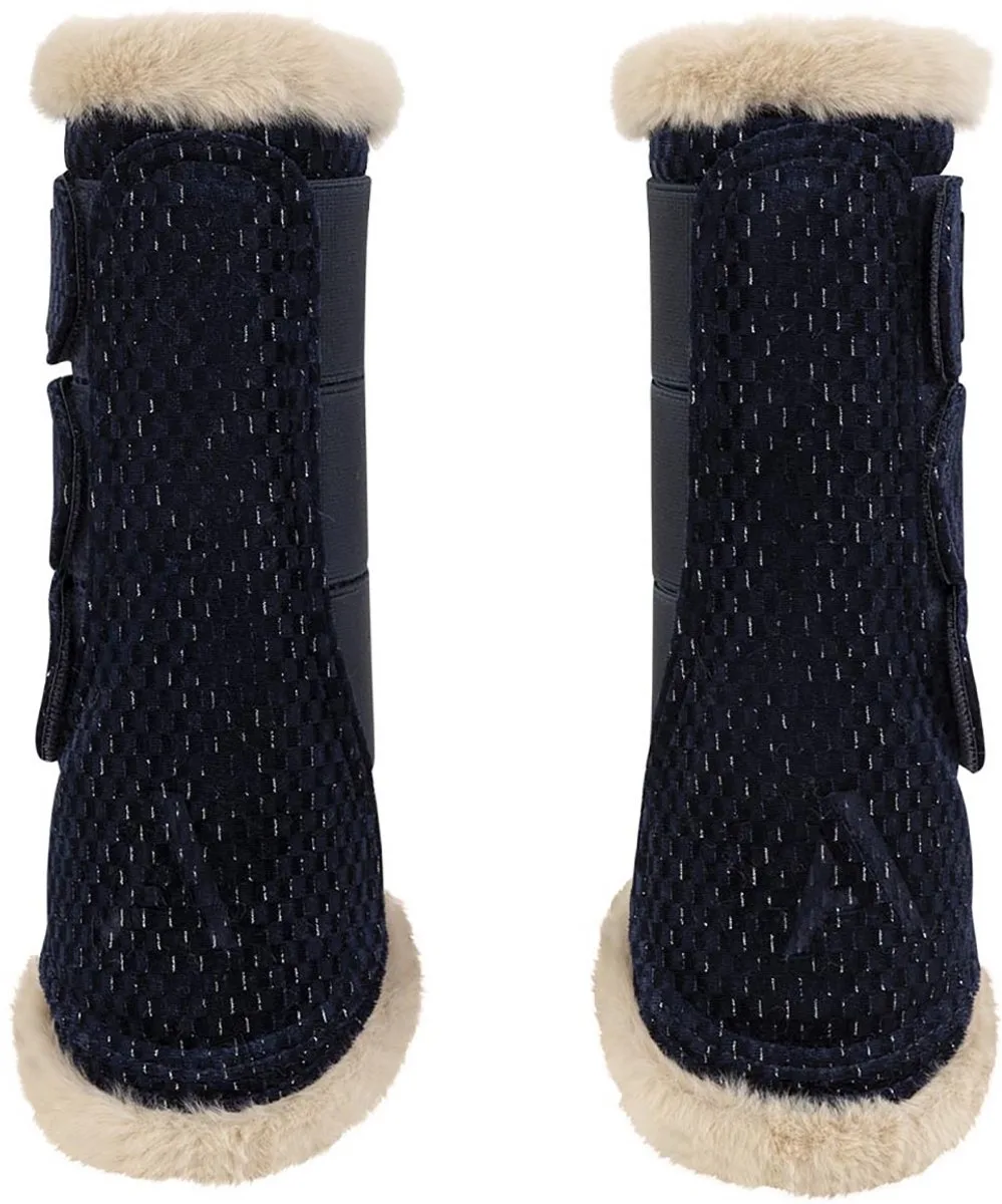 Beenbeschermers Anky Check Velvet de Anky en Bleu foncé – photo produit